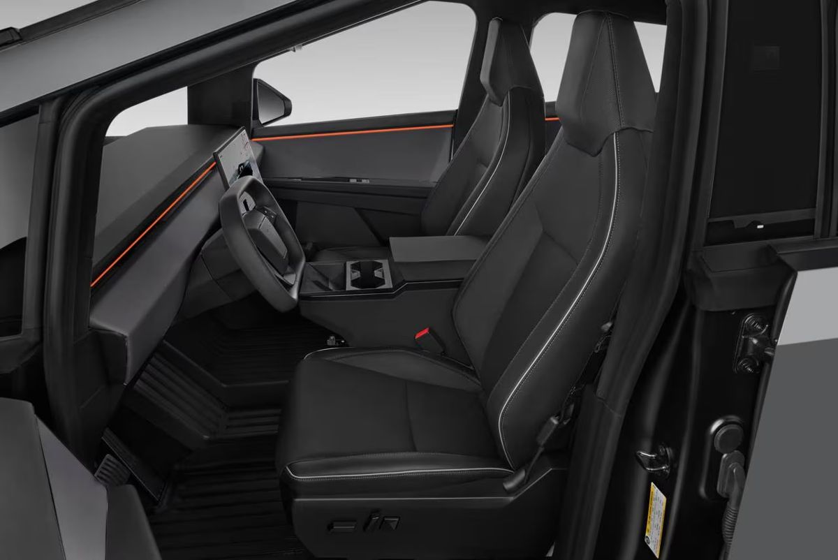 Cybertruck front seats